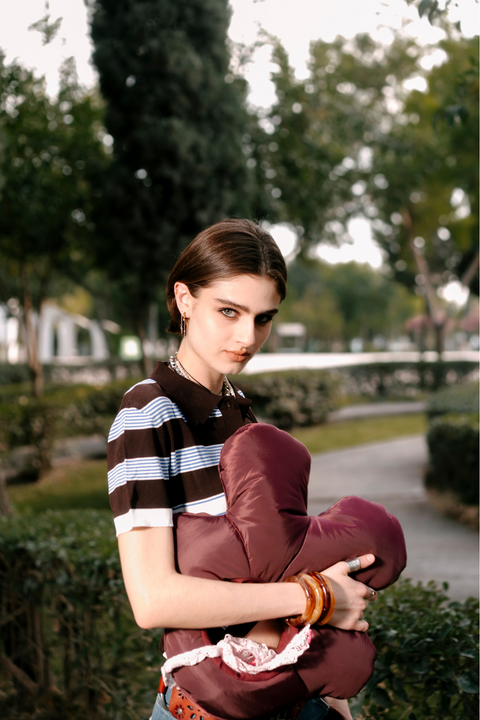 Floro Midi - Wine Red
