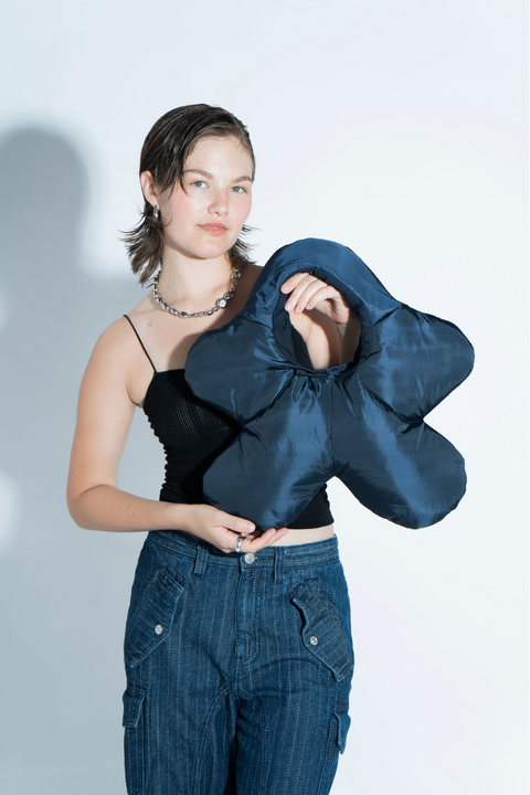 Floro Midi - Navy Blue